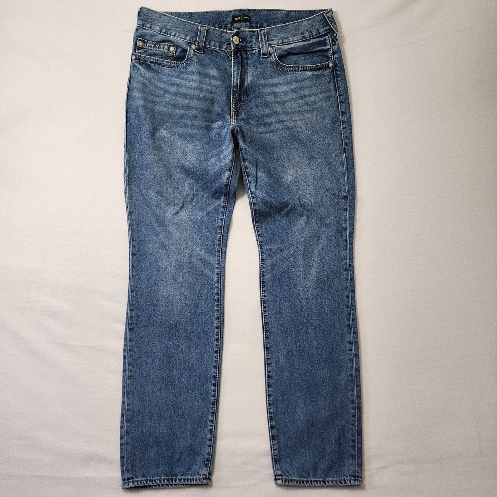 True Religion Geno Big T Mens 38x34 Blue Whisker Denim Relaxed Slim